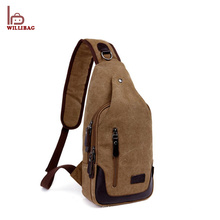 Popular cross body messenger bag canvas sling men chest bag